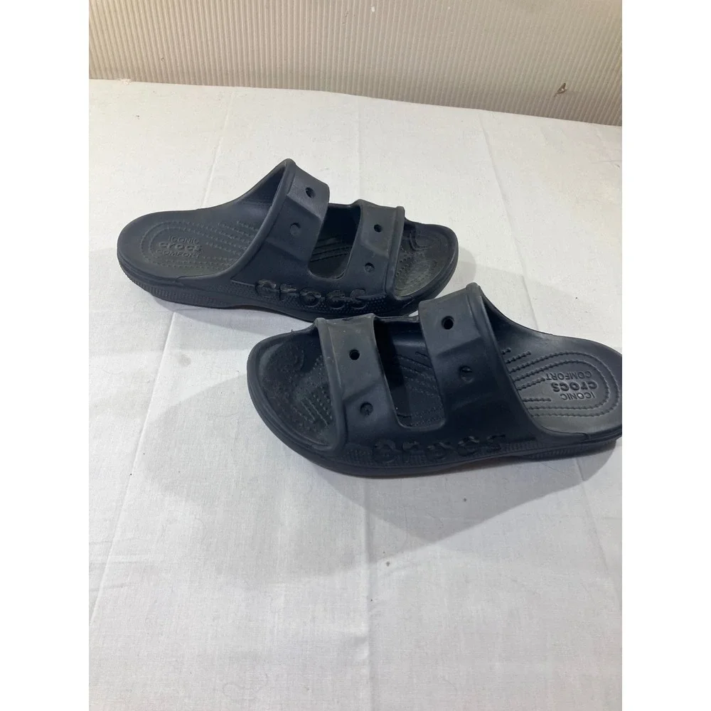 Crocs Classic Two Strap Slides Black M 6 W 8 Comfort‎ Sandals Unisex